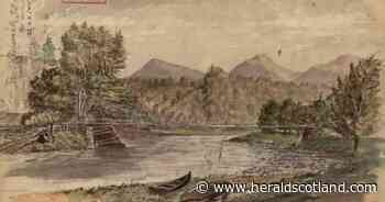 Historic watercolour unearthed on back of geological field map