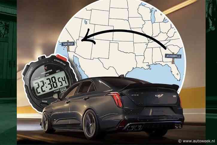 Deze Cadillac reed in minder dan 23 uur door heel de VS