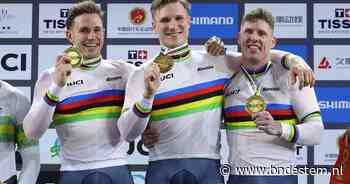 Nieuwe wereldtitel op de teamsprint voor papa Jeffrey Hoogland: ‘Mijn dochter heeft er geen boodschap aan dat ik topsporter ben’