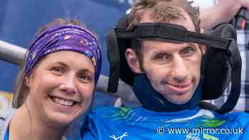 Rob Burrow’s widow to push huge sofa 80 miles in latest charity challenge