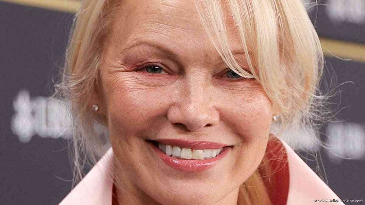 Pamela Anderson, 59, goes barefaced in retro '60s gardening outfit