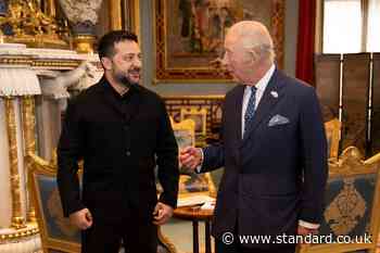 King welcomes Zelensky with audience at Buckingham Palace