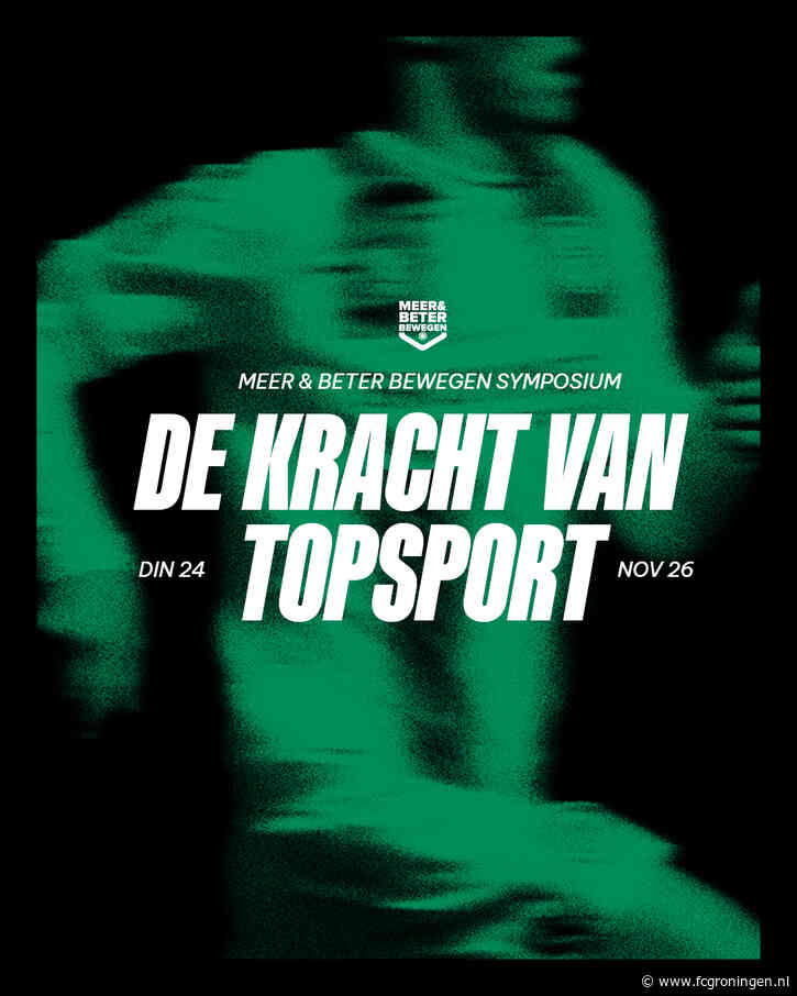 Meer & Beter Bewegen symposium: De Kracht van Topsport