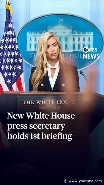 New White House press secretary holds 1st briefing