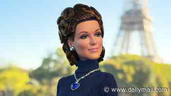 Celine Dion is immortalised in Barbie form as she is honoured with her very own doll complete with Titanic's 'heart of the ocean' necklace