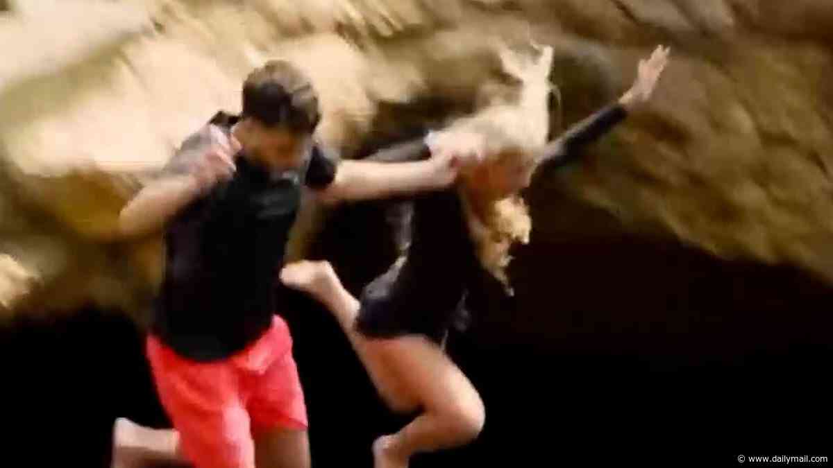 Princess and Junior Andre leap off a cliff as the strain begins to show in star-studded Celebrity Race Across The World trailer