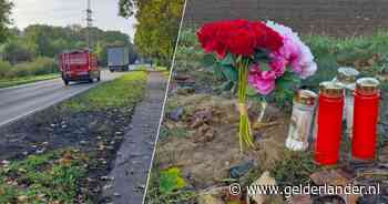 Bloemen op plek in Duitsland waar man uit Montferland (47) om het leven kwam: berm is weggeschroeid