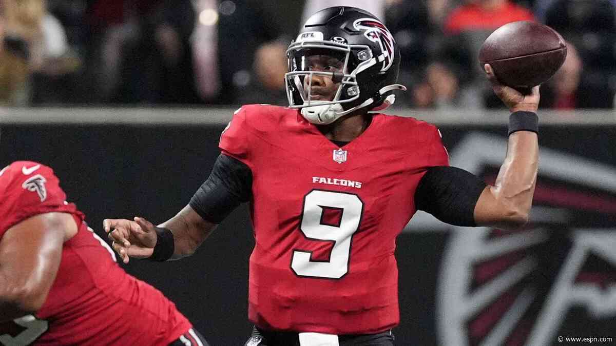 Falcons say QB Penix on track to start vs. Bears if no setbacks