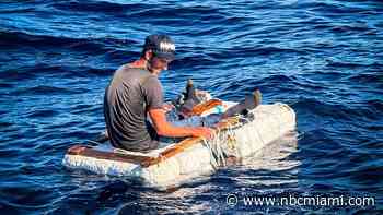 Cuban man found on makeshift raft near Key Biscayne ‘fortunate to be alive,' CBP says
