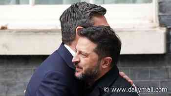 Zelensky gets a hug from the PM, a Downing St guard of honour and a meeting with the King as Britain puts on public show of support amid his latest spat with Trump