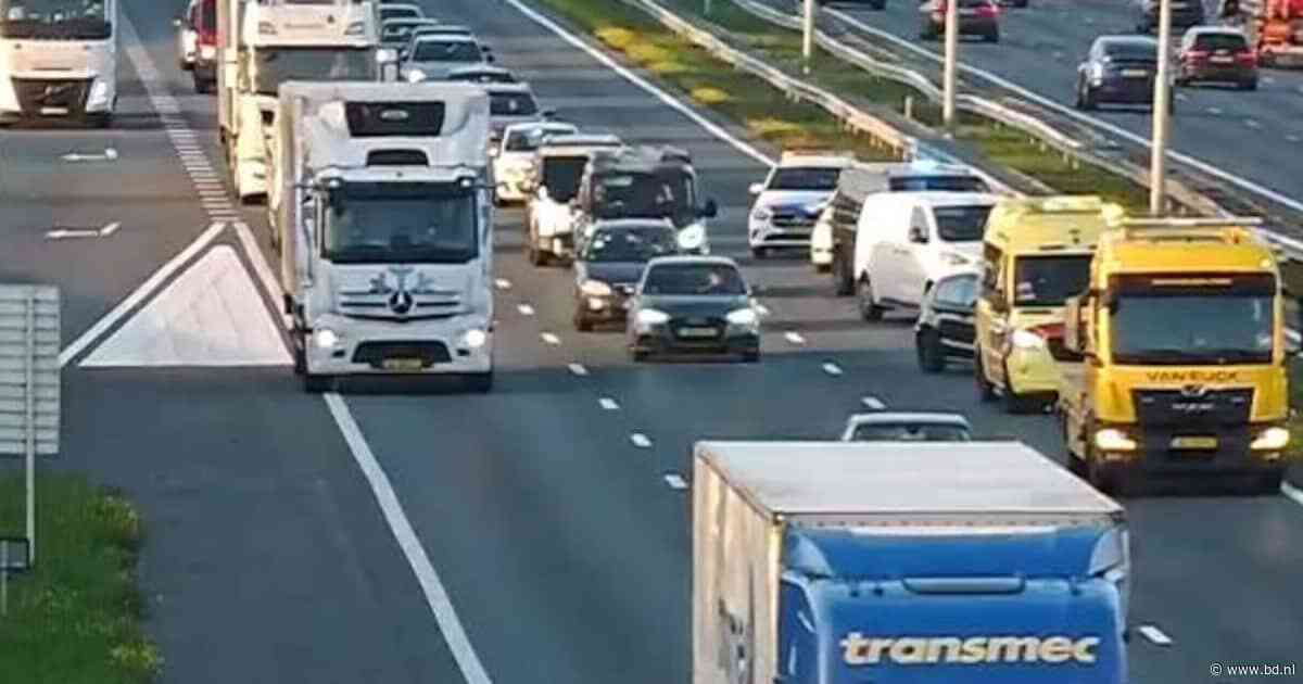 Weer aanrijding op de A2, dit keer bij Kerkdriel