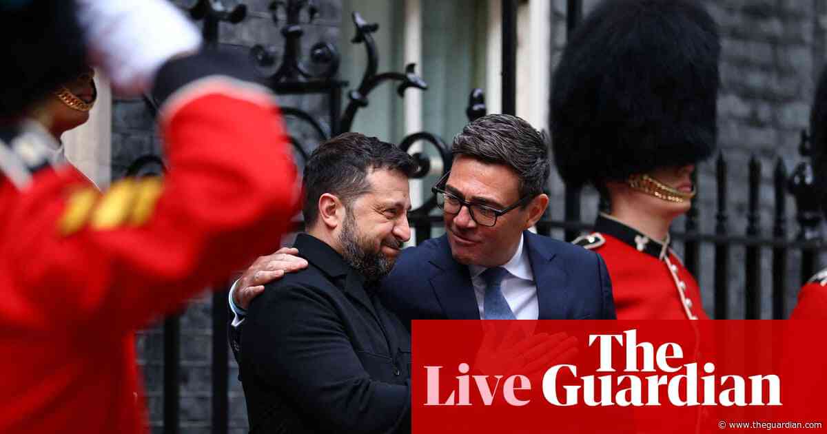 Burnham tells Zelenskyy’s UK’s support for Ukraine ‘will not change’ – as it happened