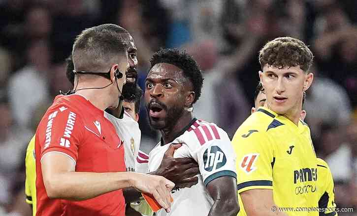 Vinicius Handed Four-Match Ban After Red Card vs Villarreal, To Miss El Clasico
