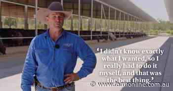 He had no plan, but his new beef feedlot had to run on robots. And it works