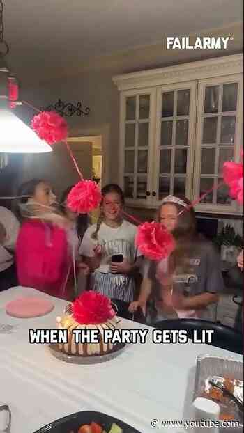 What’s the craziest thing you saw at a birthday party? #birthday #fail #birthdayfail #fire #shorts