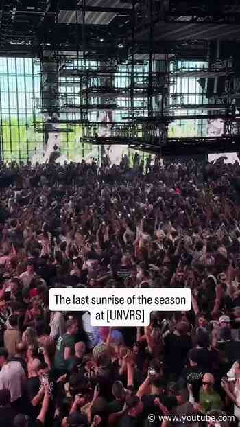 Last Sunrise at [UNVRS] Ibiza 🫶 #ibiza