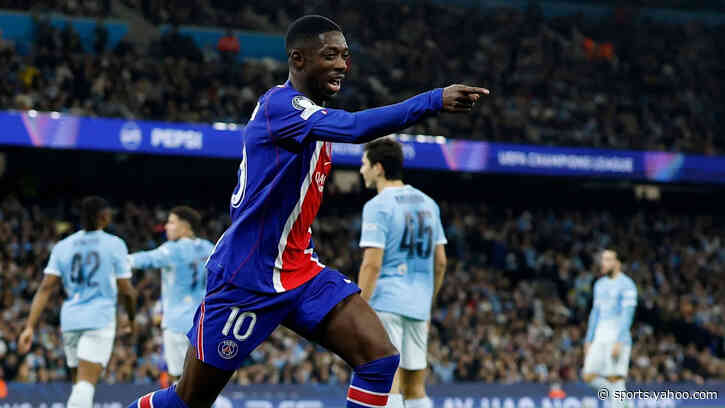 Champions League: Peerless PSG 3-0 up in first half against sorry Man City, Villa winning