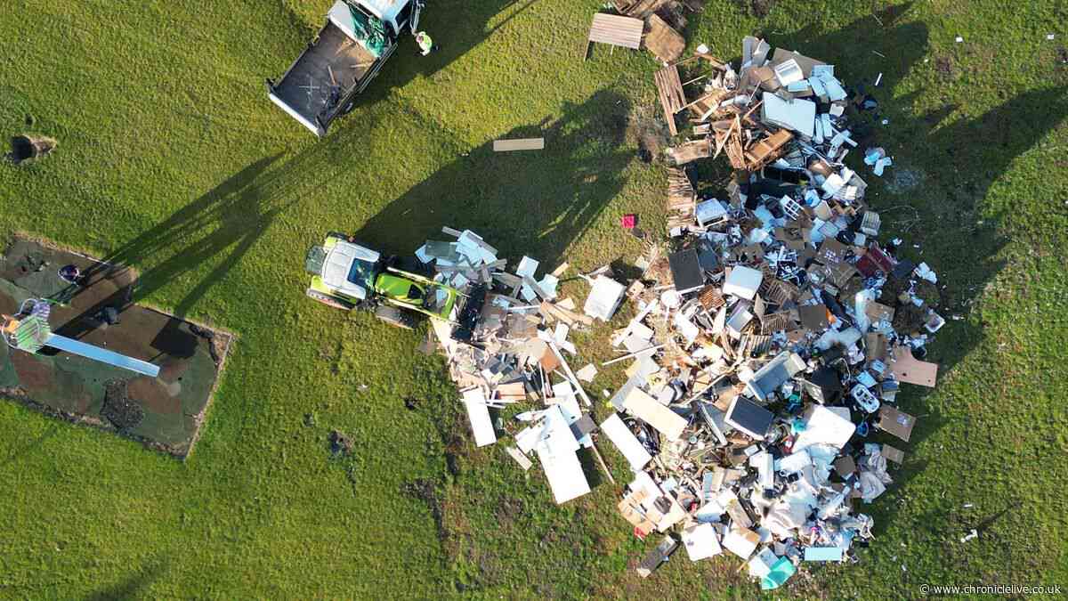 'An environmental crime' - Hazardous Gateshead fly-tip and potential bonfire cleared