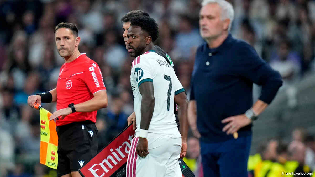 Vinicius Junior suspension: Real Madris star to miss El Clasico at Barcelona after hair-pull red card