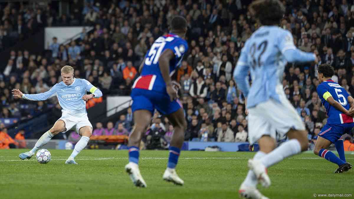 Man City vs PSG - Champions League: Erling Haaland scores again to halve hosts' deficit and give them hope in the final stages at the Etihad - after holders run riot in the first half