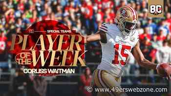 Corliss Waitman Named NFC Special Teams Player of the Week