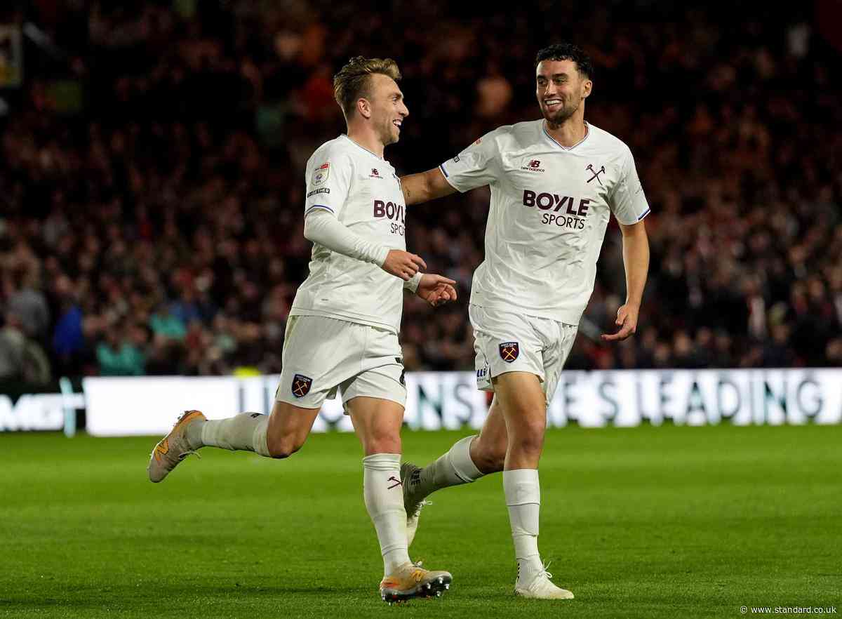 West Ham smash six past nine-man Lincoln in Championship thrashing