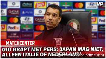 Van Bronckhorst grapt: 'Japan mag niet, alleen Italië of Nederland'