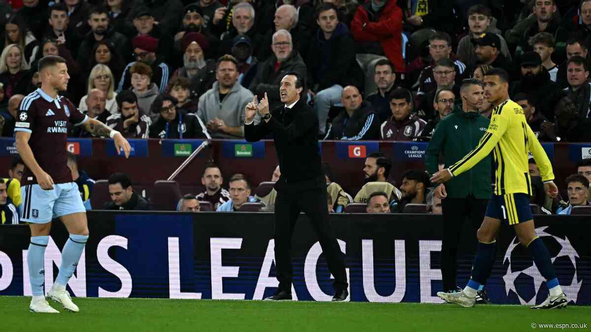 Emery wants Villa to be Champions League 'protagonists' after 6-0 rout