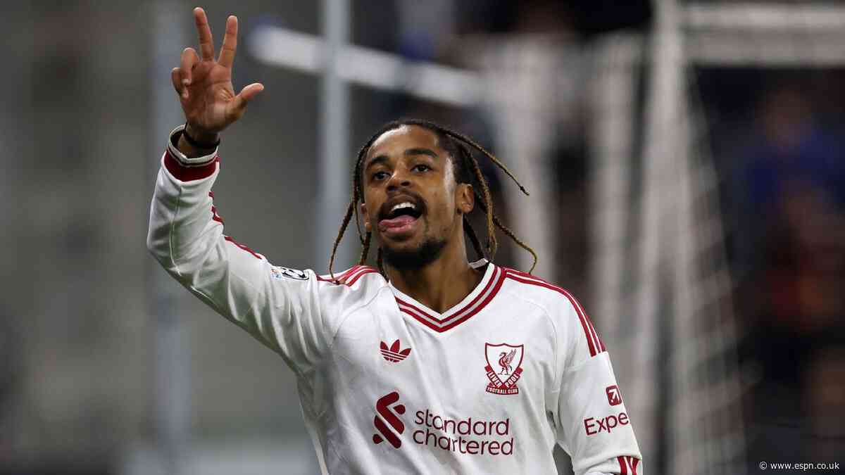 Barcola nets hat trick for 1st Liverpool goals in 6-goal Champions League thrashing