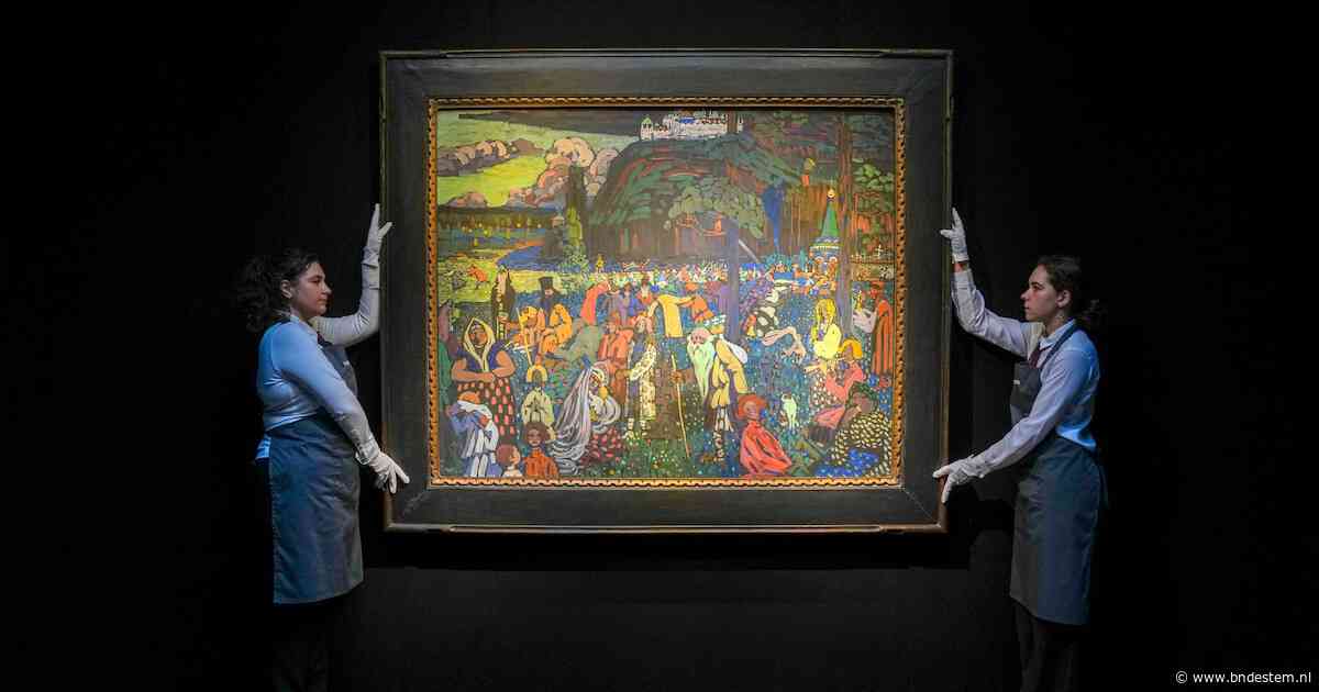 Door nazi’s geroofd schilderij van Kandinsky voor 32 miljoen euro geveild