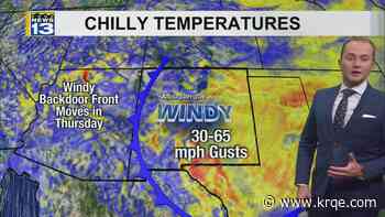 High winds develop behind another cold front Thursday