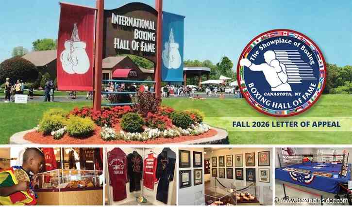 Boxing Hall of Fame Issues Fall Appeal for Donations as Off Season Bites