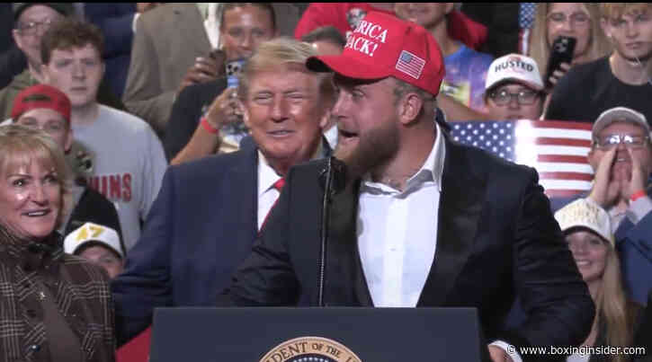 Jake Paul Takes the Stage With President Trump at Ohio Midterm Rally