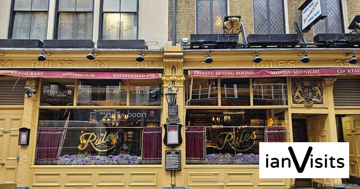Fifty-five years after Betjeman saved Rules, London’s oldest restaurant is secured again
