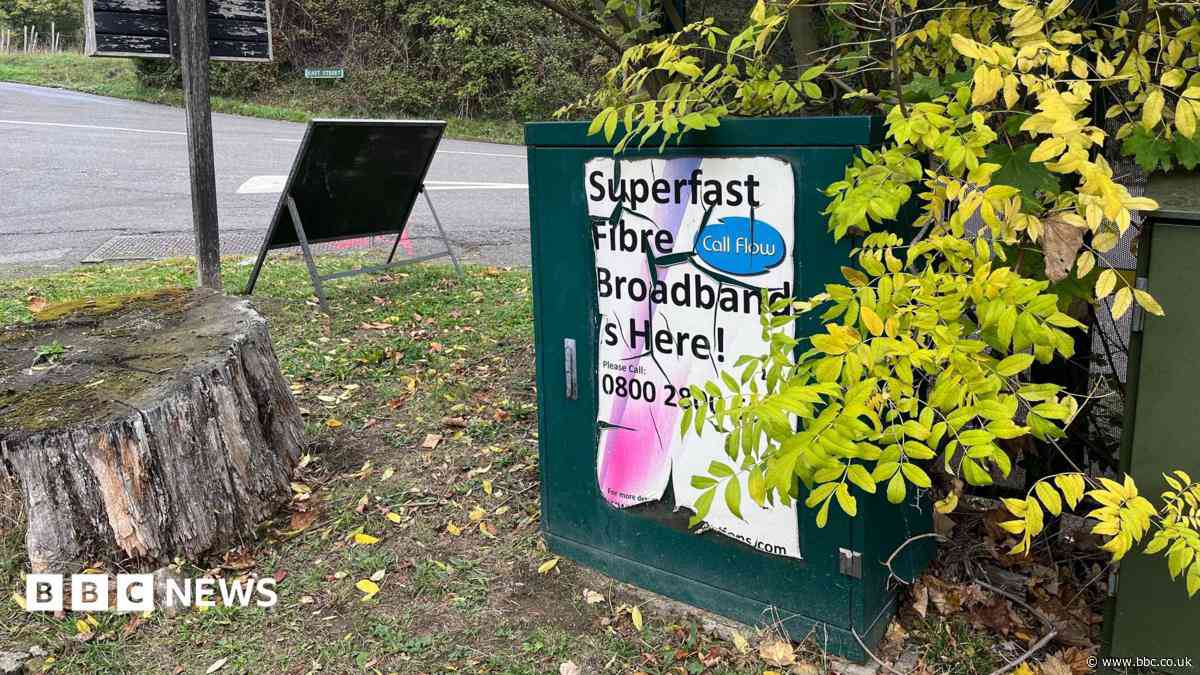 Broadband fears after fibre works stop in village