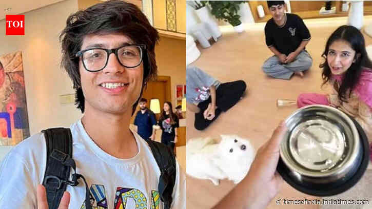 Sourav Joshi called ‘misogynist’: YouTuber faces backlash after wife Avantika Bhatt is dared to drink from pet dog Oreo’s bowl