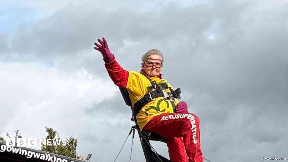Woman, 99, becomes world's oldest wing walker