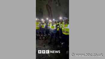 Singers perform 150ft underground in revamped mine