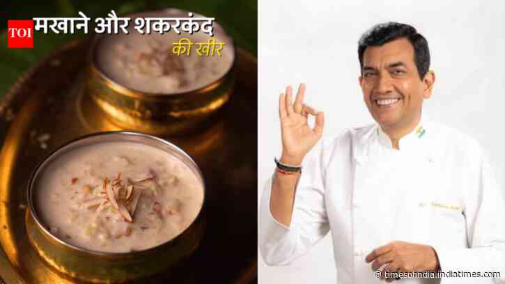 Navratri Dessert Series: Sanjeev Kapoor shares makhana shakarkand kheer; vrat-friendly sweet option