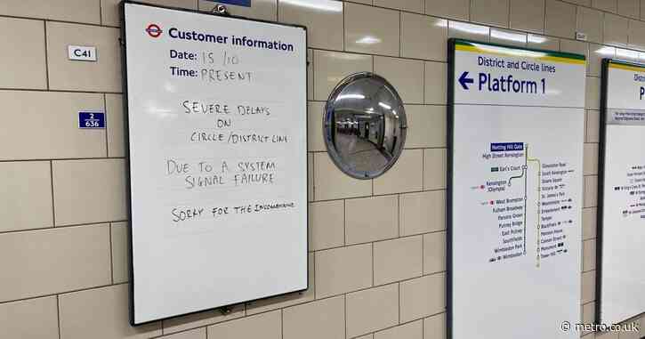 Severe rush hour delays on London Underground because of signal issues
