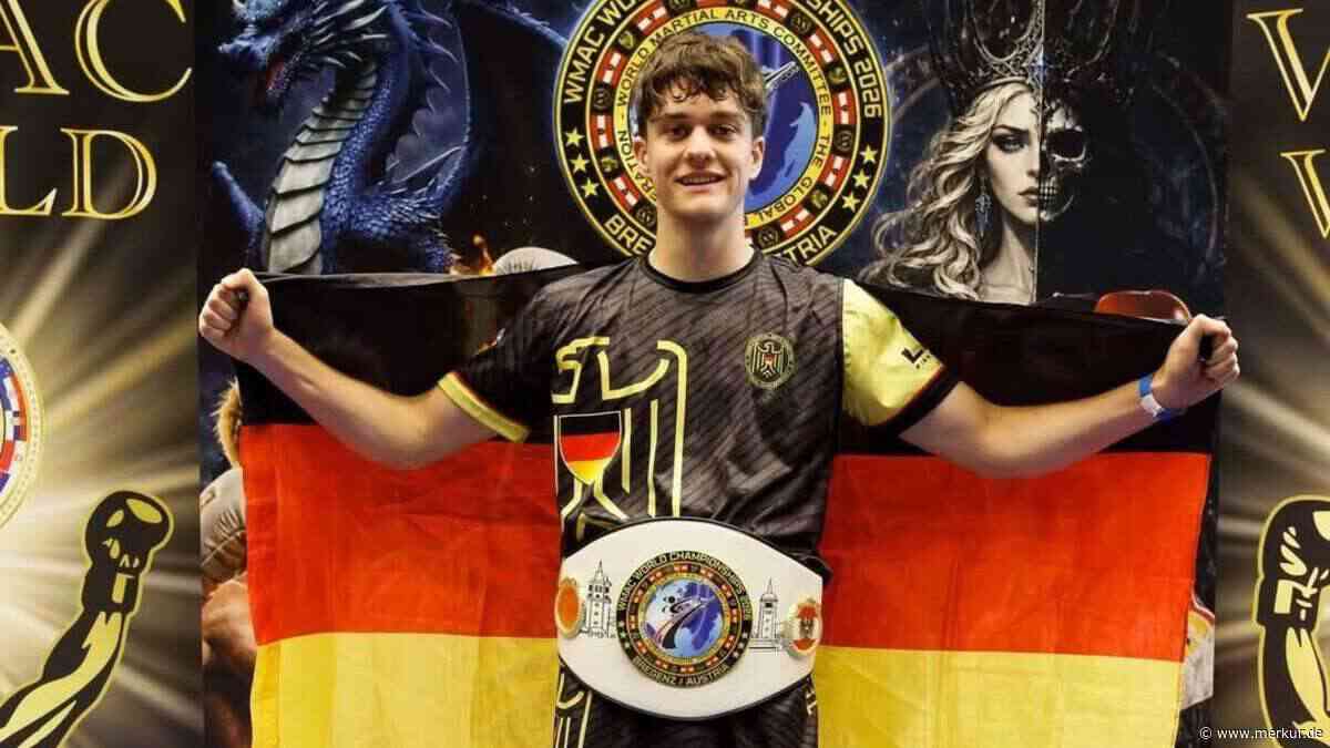 Sieben Siege, zweimal Gold: Weilheimer wird Kickbox-Weltmeister