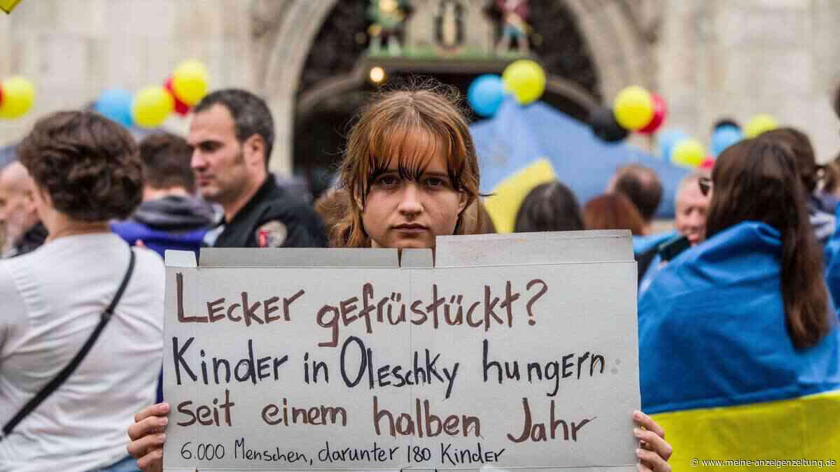 Verzweiflung im besetzten Oleschky: Zivilisten essen Gras – nun kommt Hilfe aus der Luft