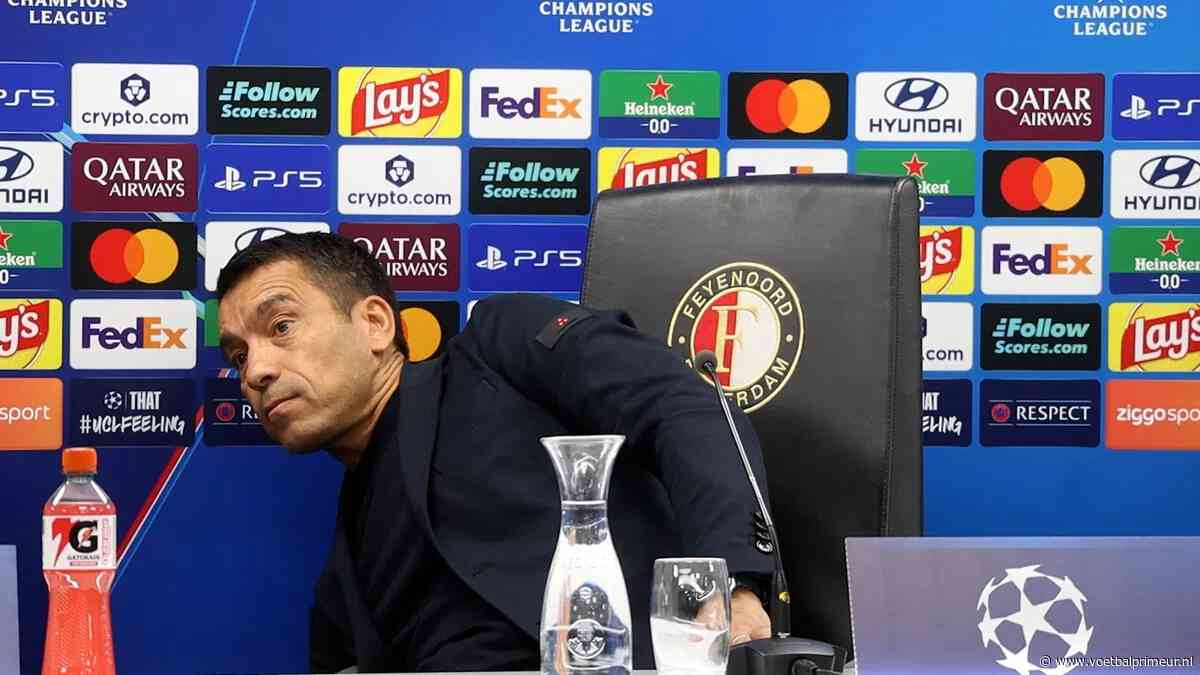 Van Bronckhorst grapt met Japanse journalist na zege Feyenoord: 'Nee, mag niet'