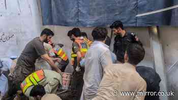 At least 28 pupils and teacher killed in horror school roof collapse in Pakistan