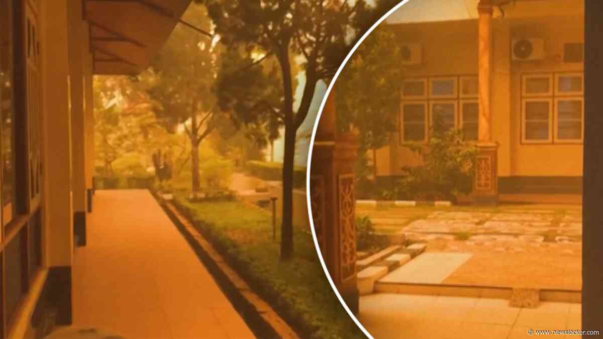 Apocalyptisch beelden: lucht Indonesië kleurt fel oranje