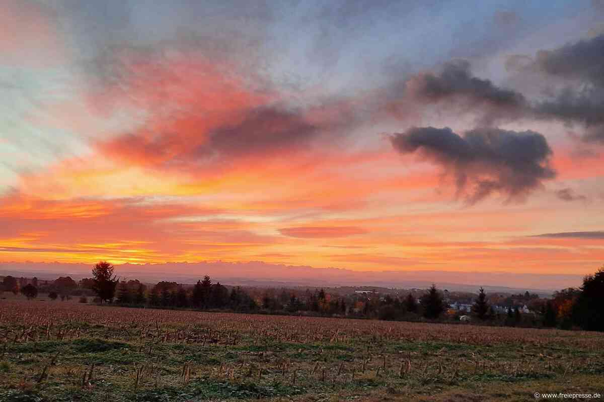 So traumhaft schön zeigt sich der Herbstmorgen im Vogtland