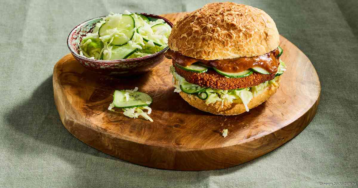 Wat Eten We Vandaag: Tijgerbol met vegaburger en pindasaus van LekkerSeb