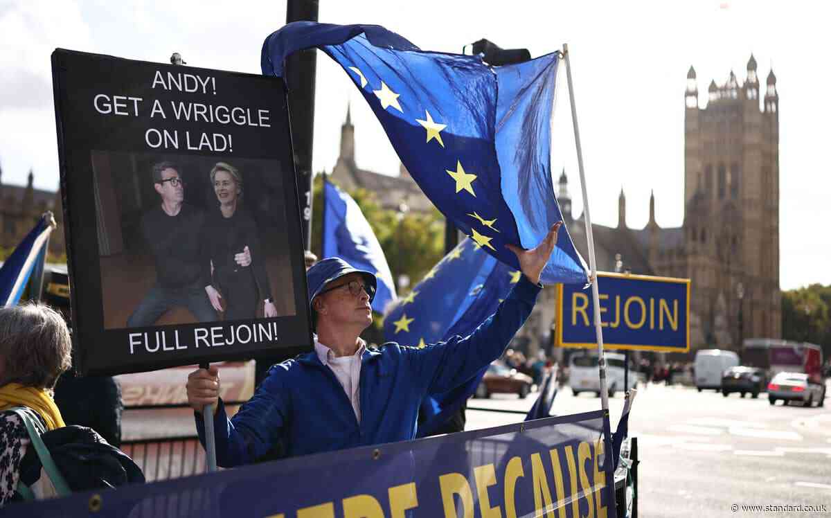 Support for Brexit collapses in London as Sadiq Khan leads calls for Britain to rejoin EU