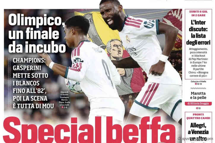 Today’s Papers: Serie A sides’ Champions League shambles as Real stun Roma