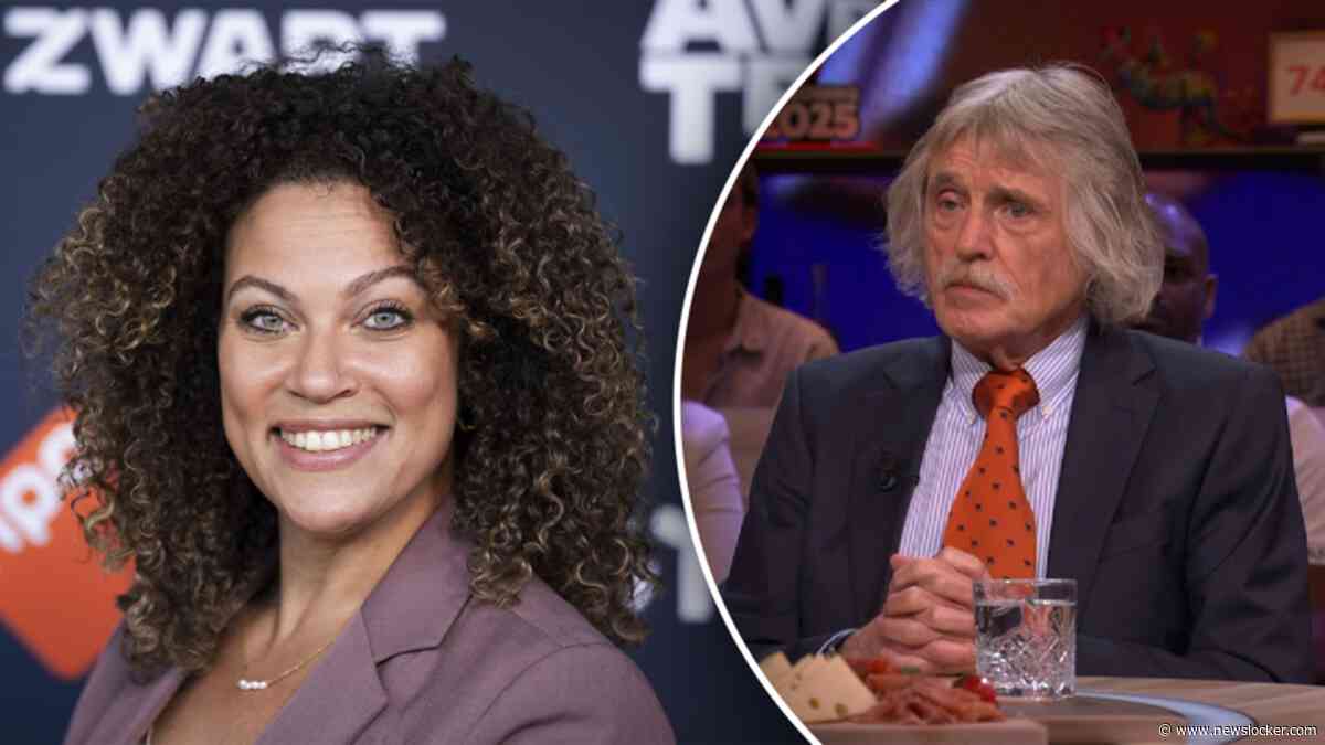 Johan Derksen Lovend over nieuwe tafelgast: ‘Als zij er drie keer zit, is ze one of the guys’